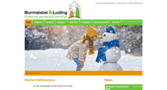 Desktop Screenshot of burmeister-luding.de